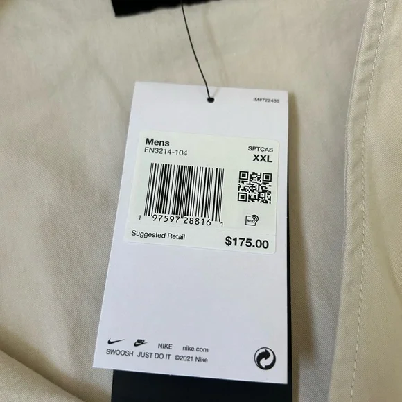 Men's Nike Life Utility Vest Full Zip Cargo Pockets $175 FN3214-104 Size XXL - Picture 3 of 3